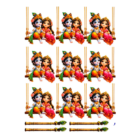 Radha Krishna UV DTF Sticker (UV089)