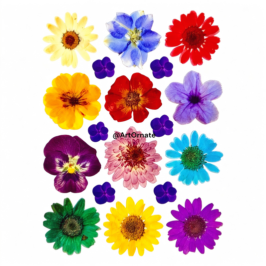 Flower UV DTF Sticker Sheet for Resin Artists in India