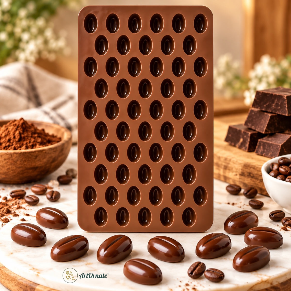 Coffee Beans Candle Silicone Mould