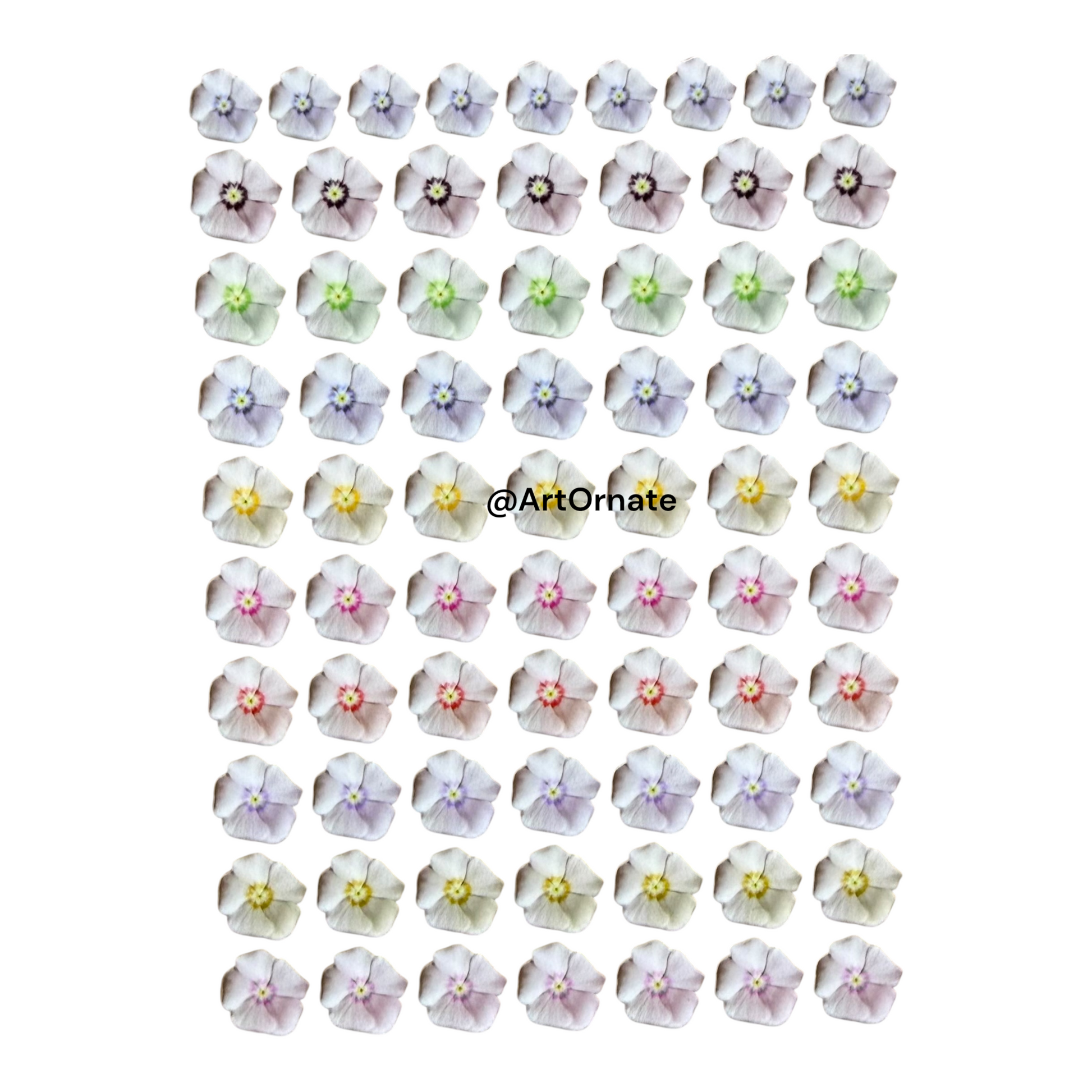 Floral UV DTF sticker for upgrading resin art finishes, ideal for epoxy coasters, candle lids and personalised handmade products in India