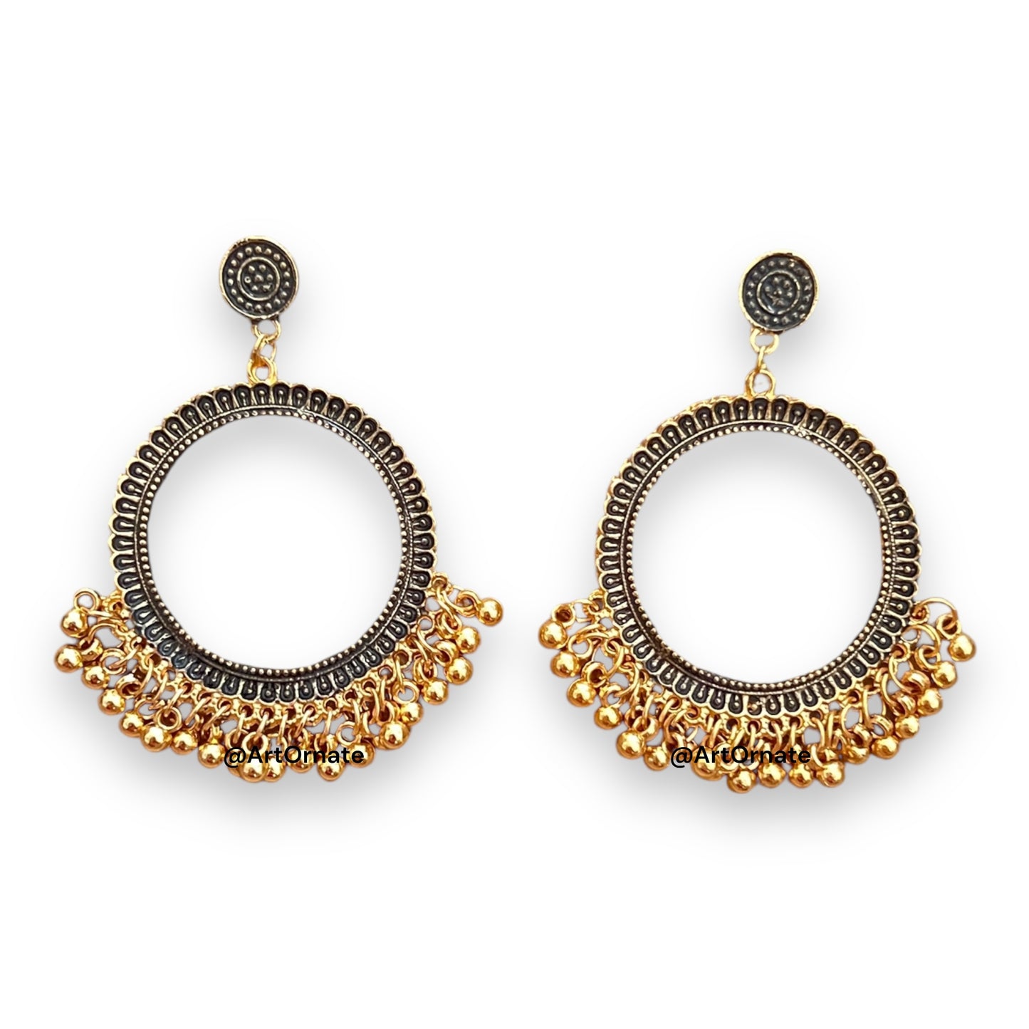 Resin Jhumka Earrings (V)