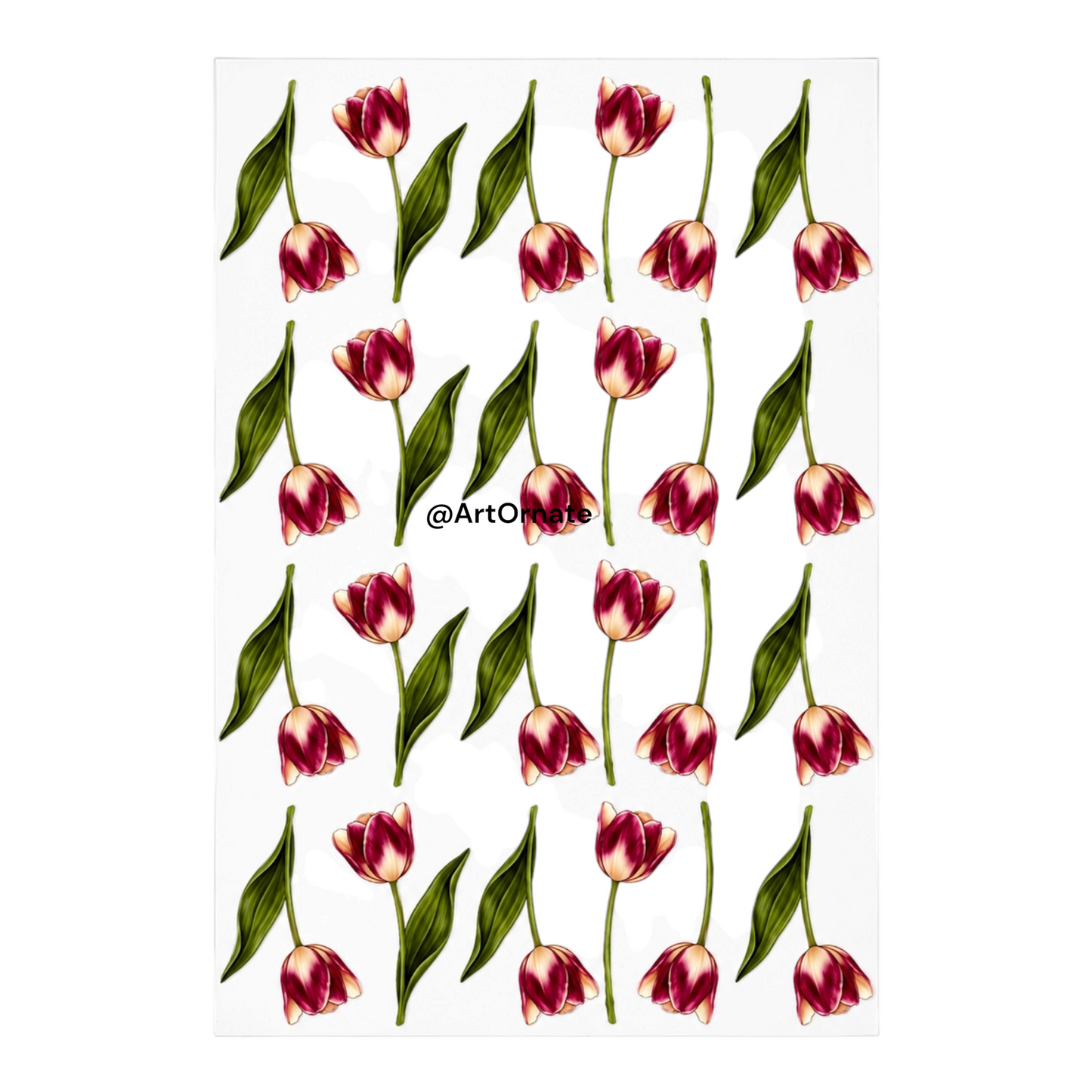 Rose UV DTF Sticker (UV030)