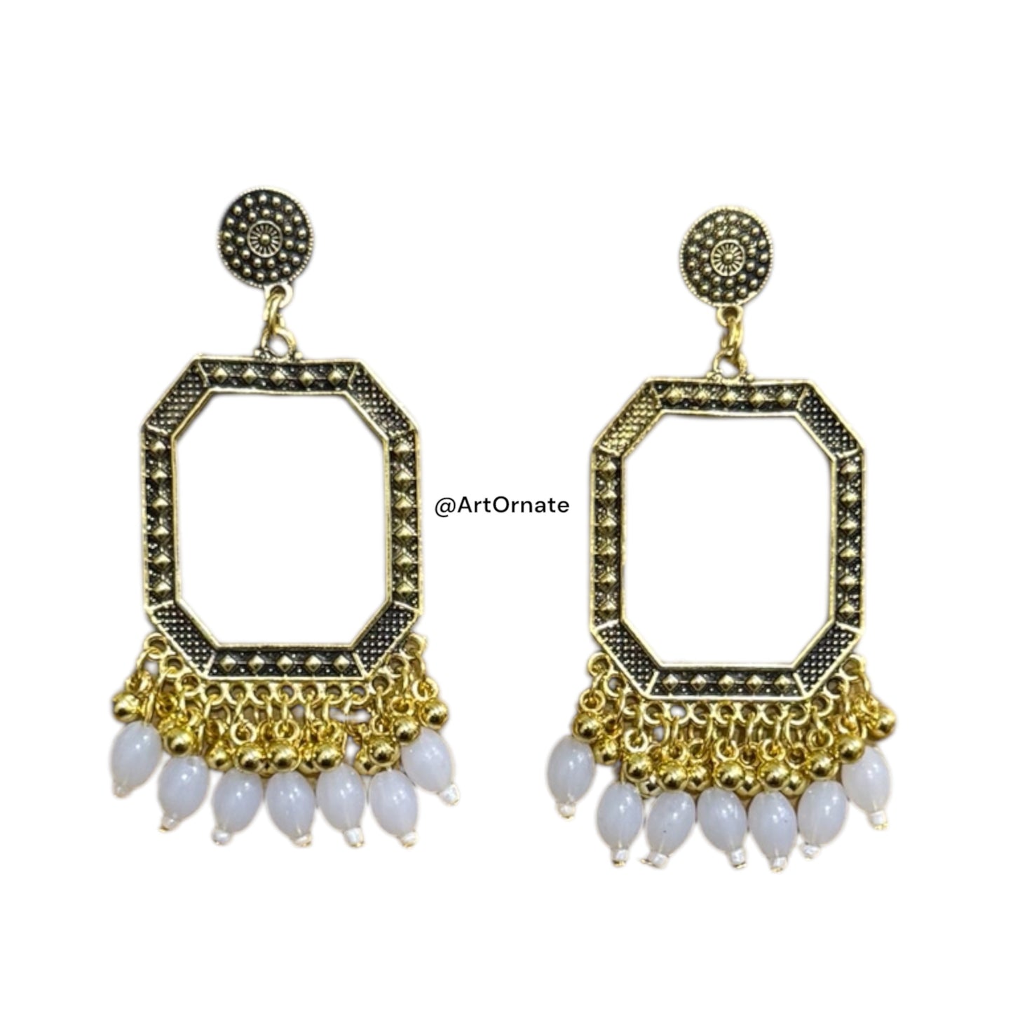 Resin Jhumka Earrings - J59