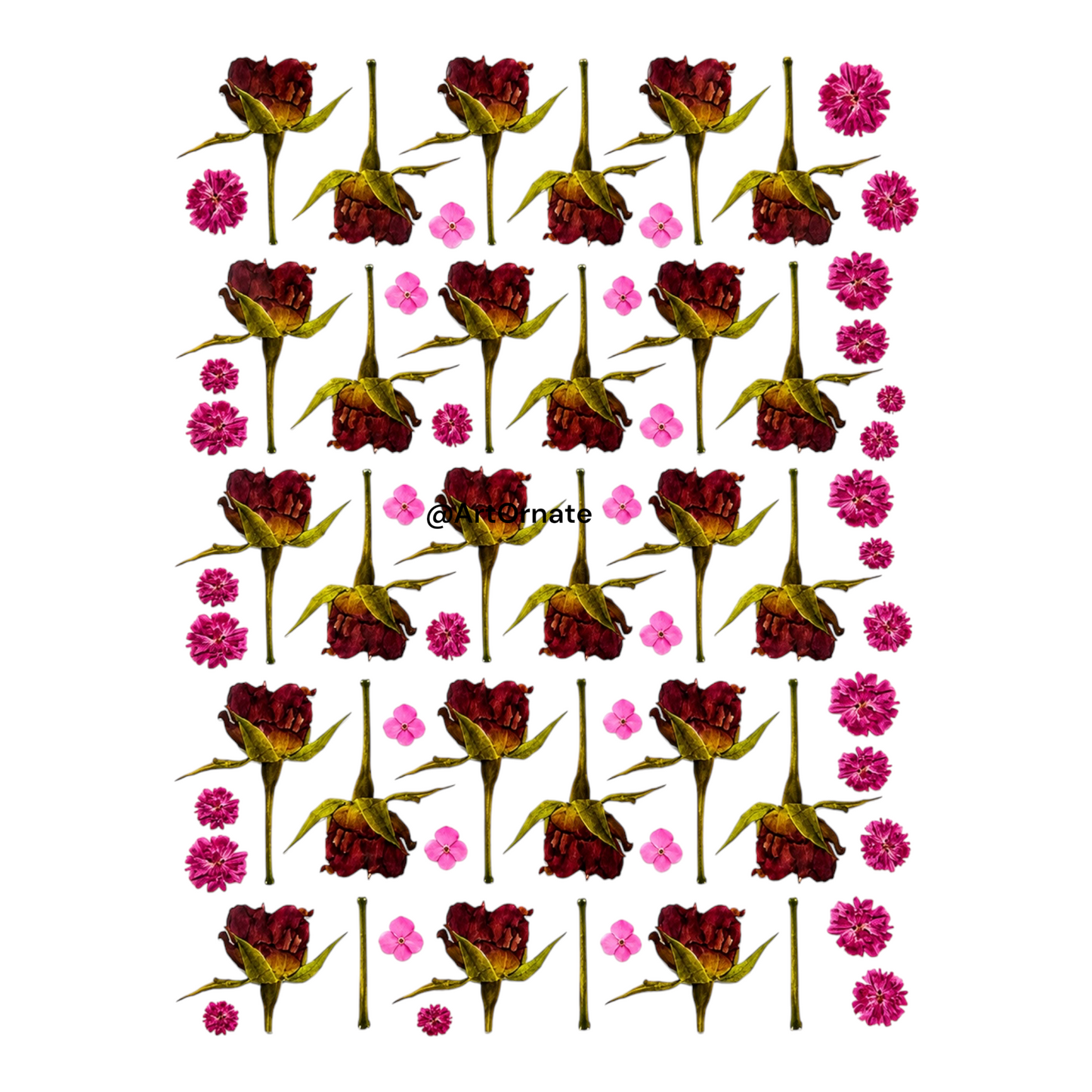 Flower UV DTF Sticker (UV114)
