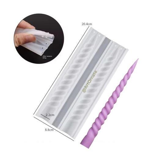 Twisted Spiral Pillar Candle Making Mould