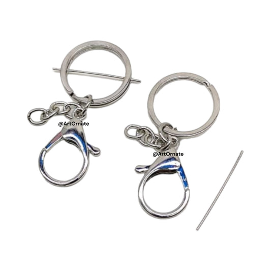 Silver Lobster Keychain Ring (1pc)