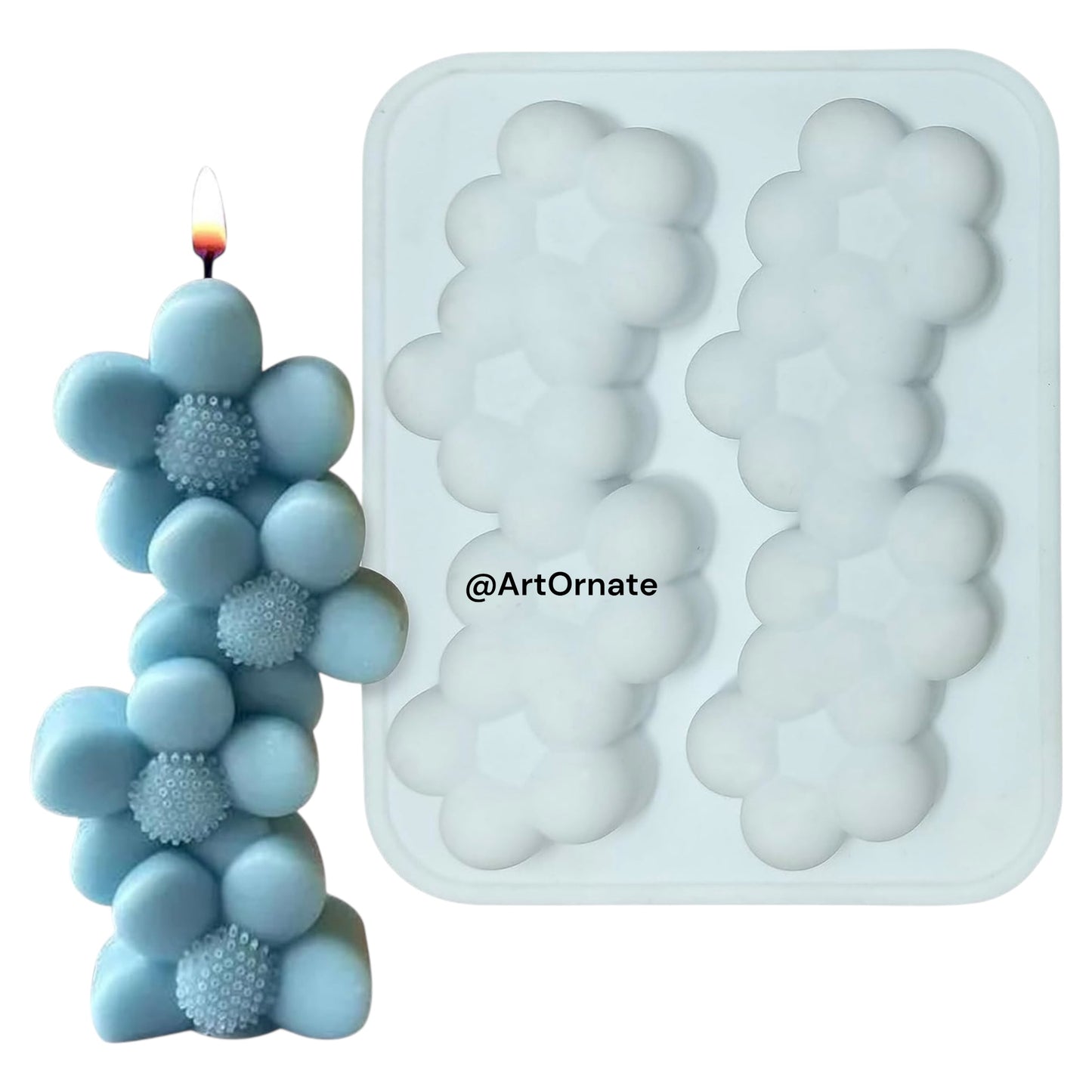 Easy Release Silicone Mould for DIY Candle Making – Shop Online at ArtOrnate India
