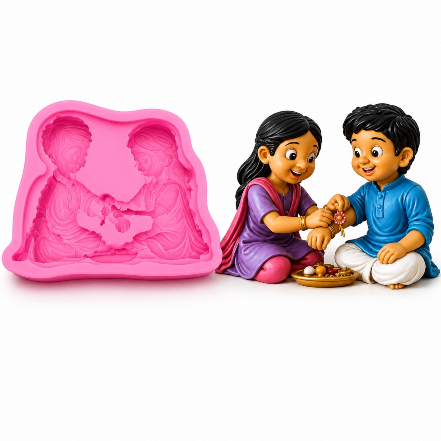 Brother Sister Rakhi Mould