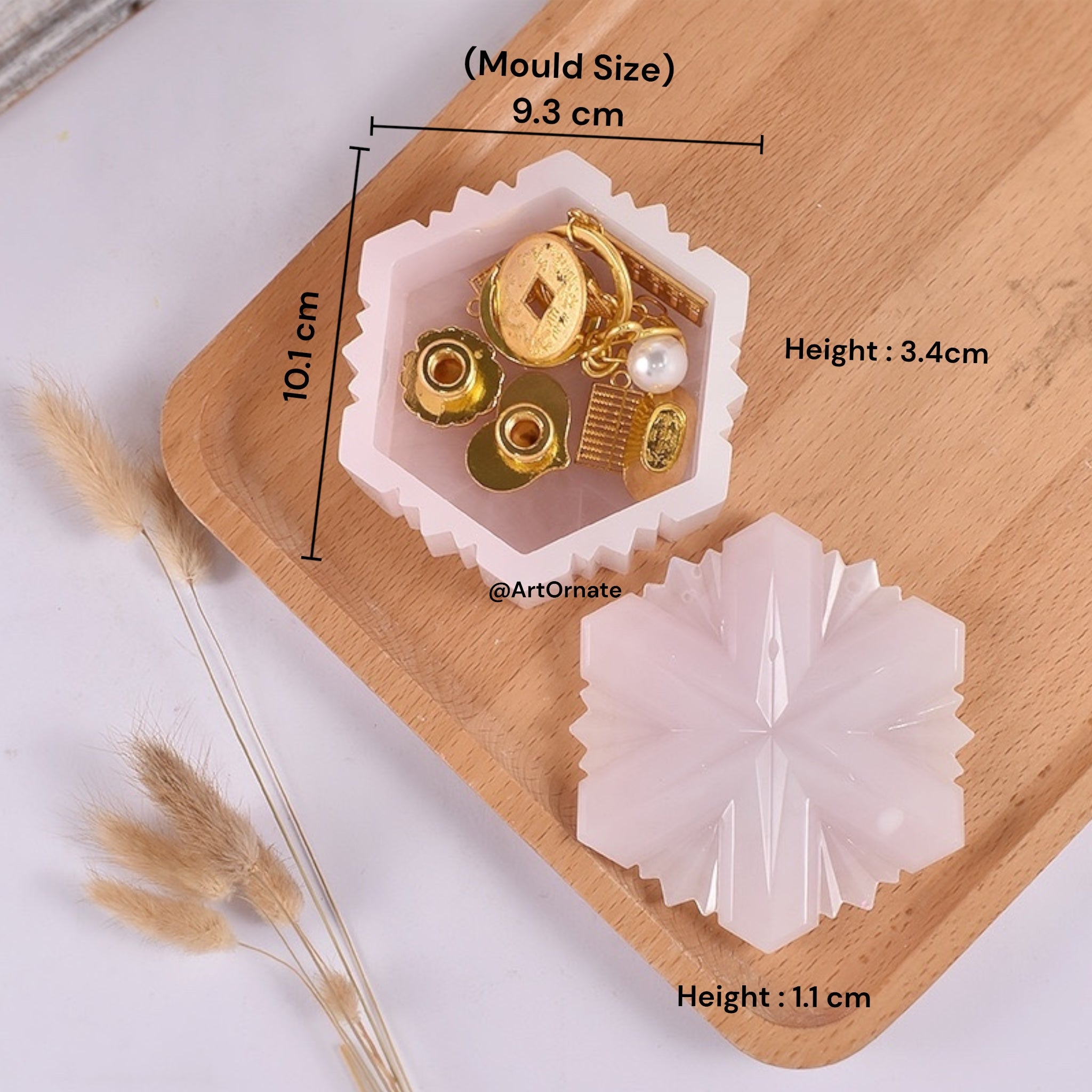 Snowflakes Storage Box Silicone Mould – ArtOrnate - Resin Art and ...