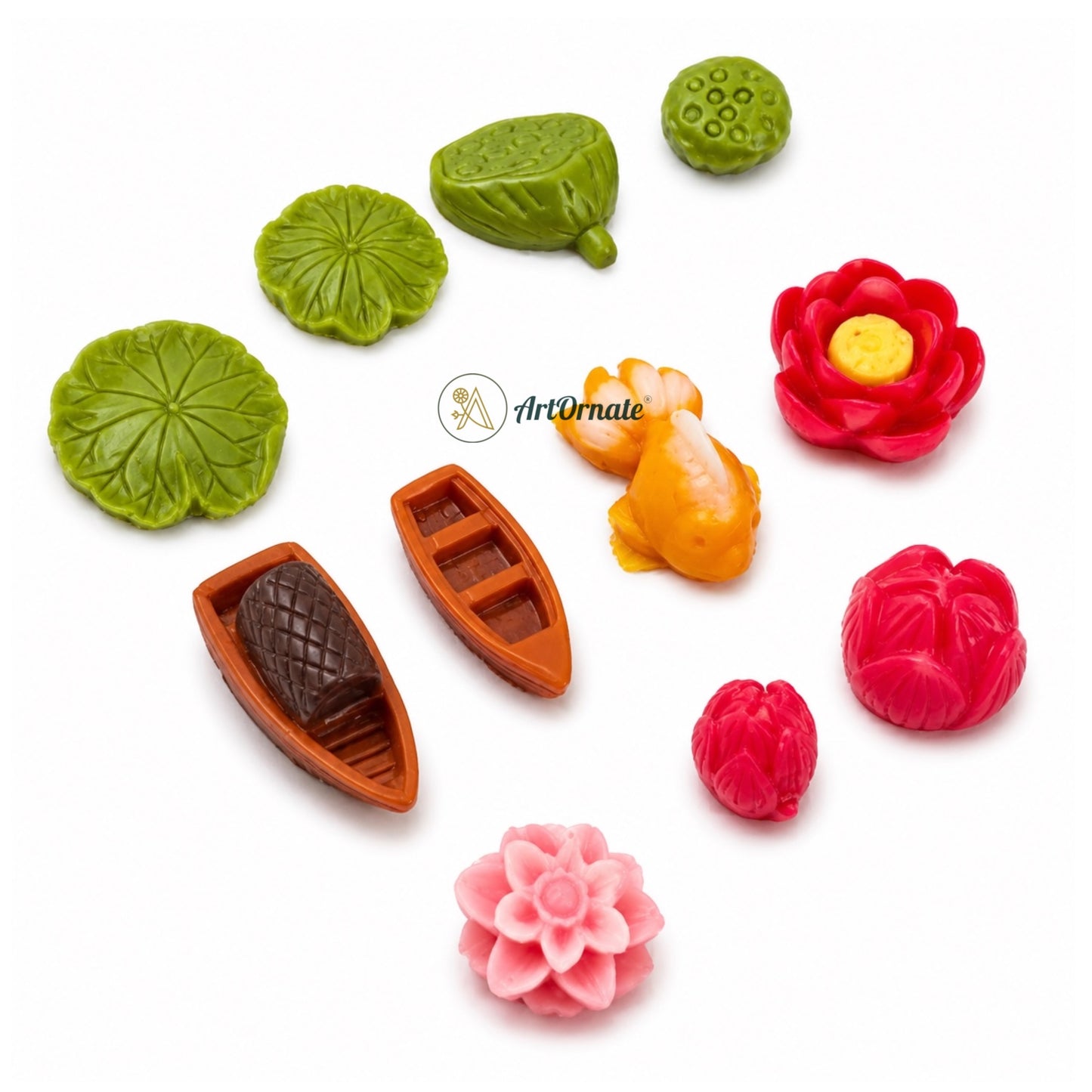 11 Cavity Lotus Pond Silicone Mould
