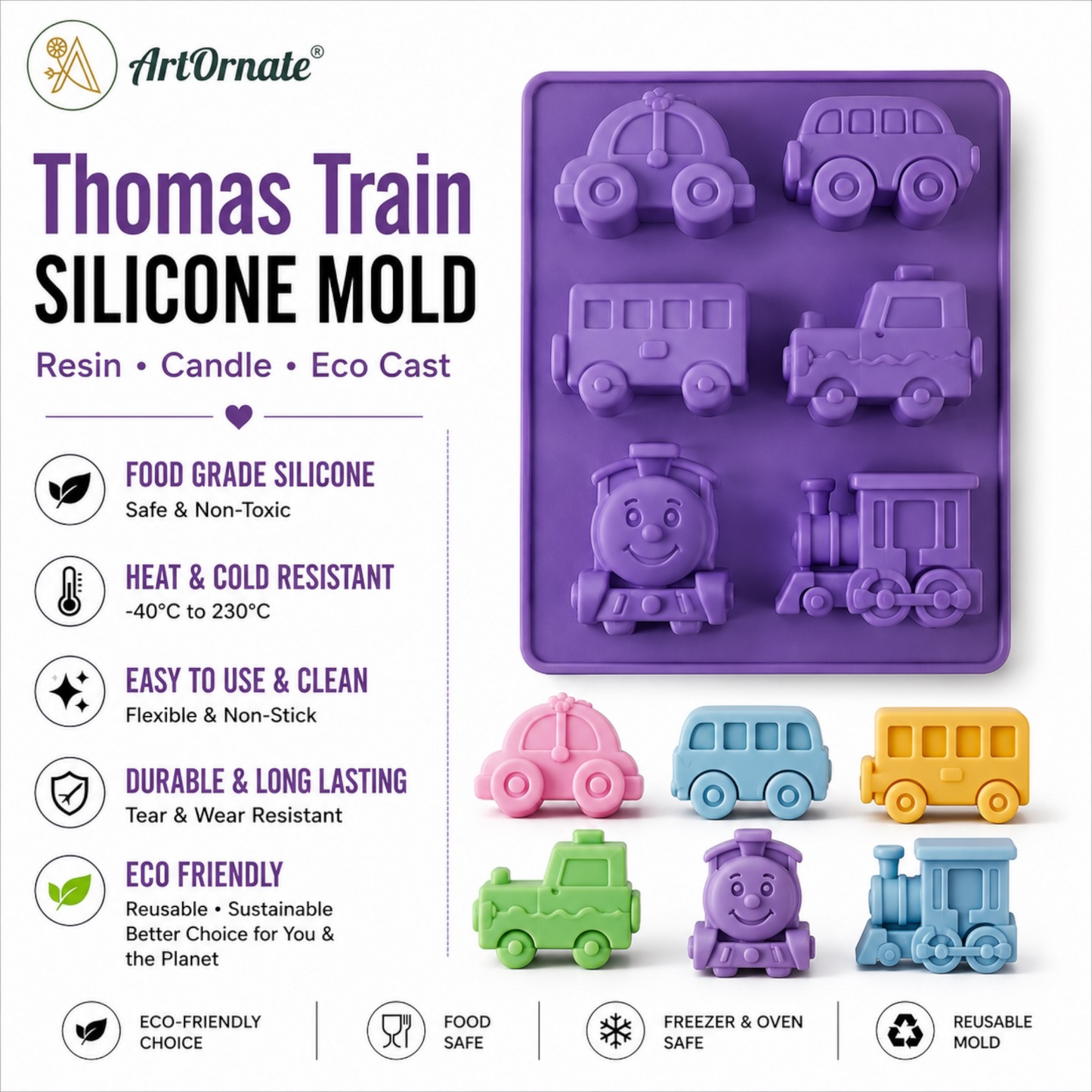 Thomas Train Silicone Mould