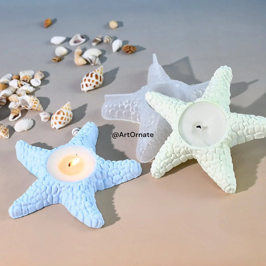Sea Star Tea Light Candle Holder Silicone Mould (SM1079)