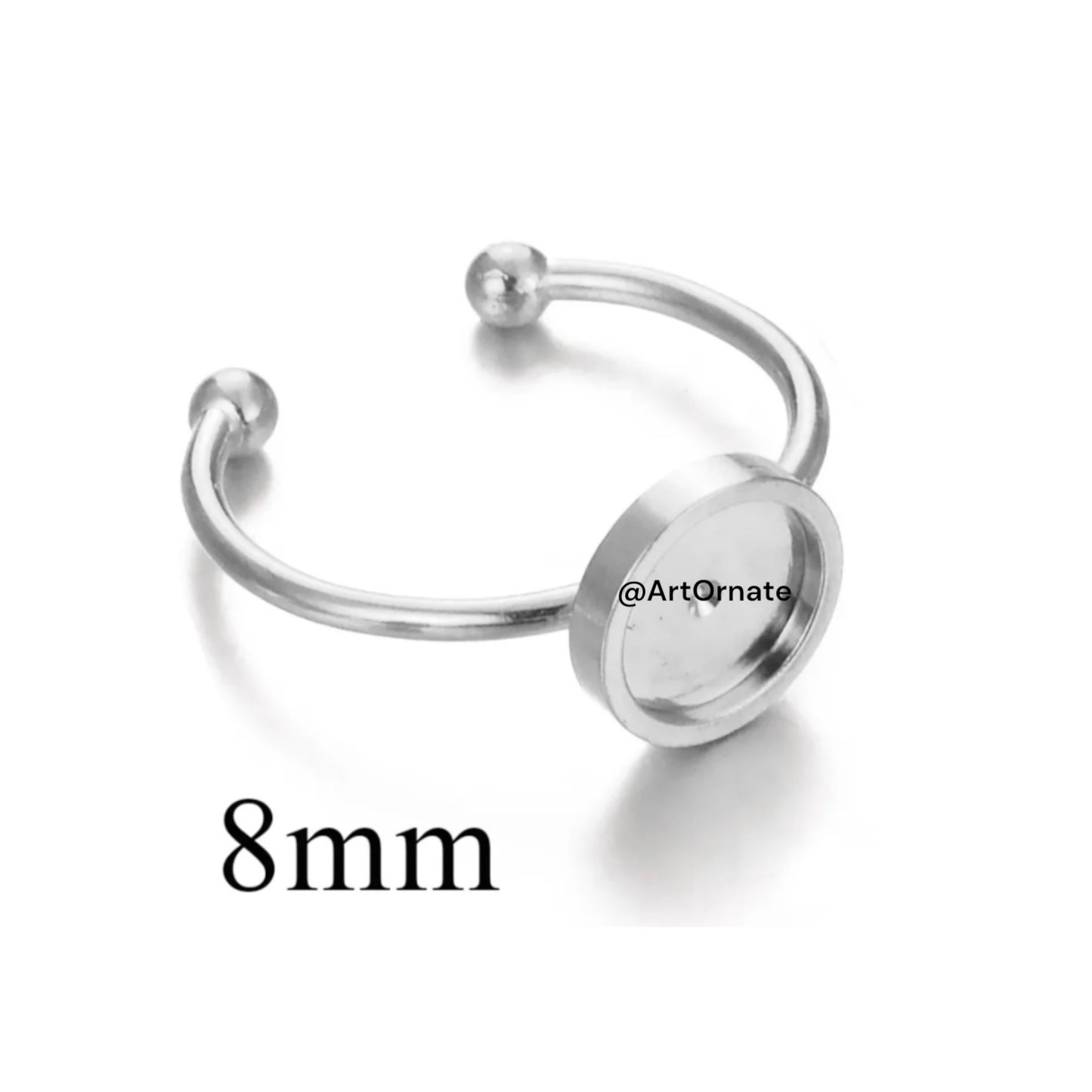 Anti rust jewelry bezel ring for resin artists in Ahmedabad India