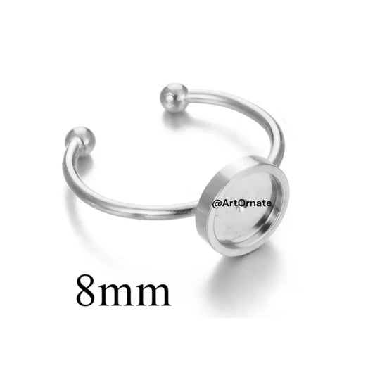 Anti rust jewelry bezel ring for resin artists in Ahmedabad India