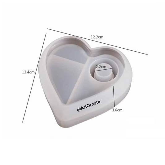 Heart Candle Holder Mould