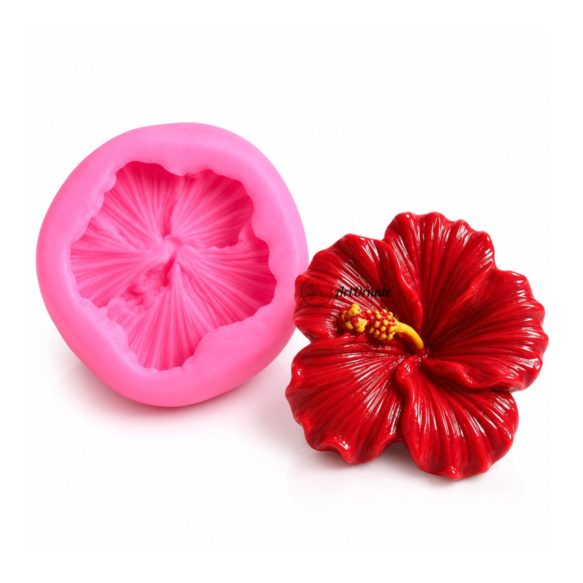 Hibiscus Flower Candle Mould