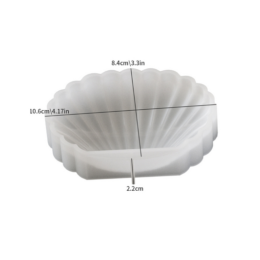 Realistic seashell silicone mould for candle making. 3D ocean theme mould perfect for DIY beach decor candles and coastal wedding favors.
