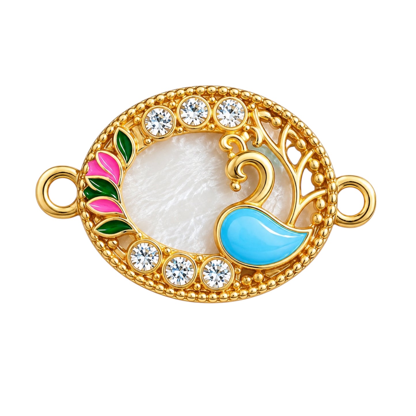 Peacock Metal Charm (MC035)
