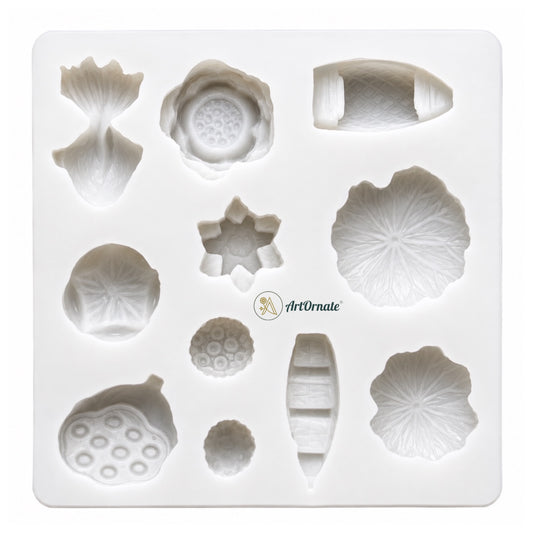 11 Cavity Lotus Pond Silicone Mould