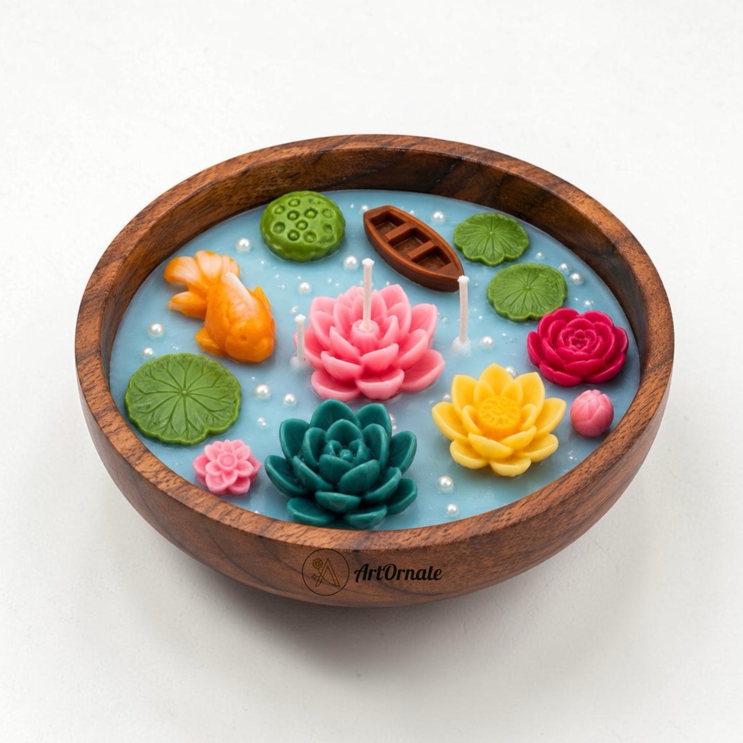 11 Cavity Lotus Pond Silicone Mould