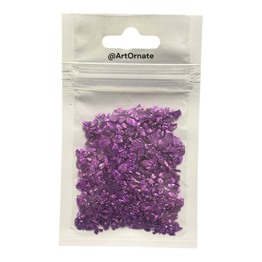 Raspberry Metallic Glass Granules (GRM007)