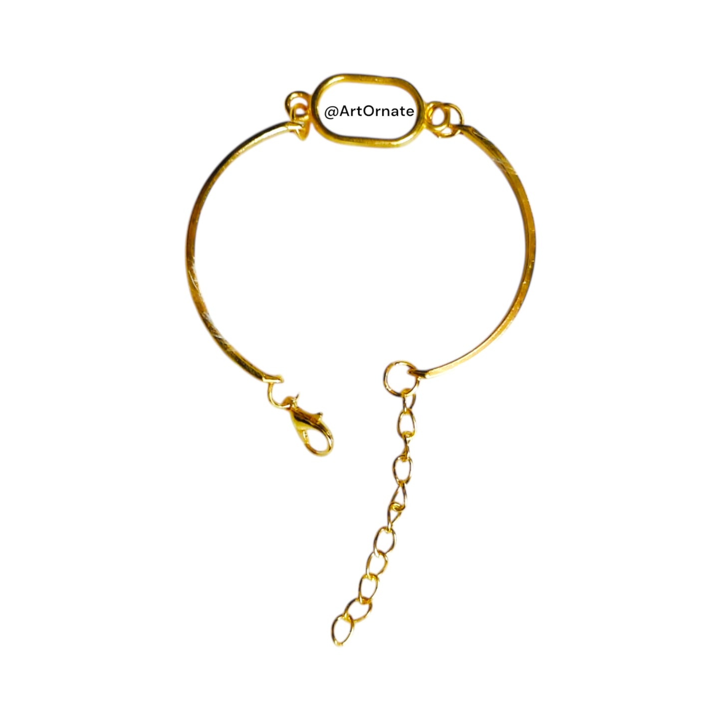 Resin Art Oval Bracelet