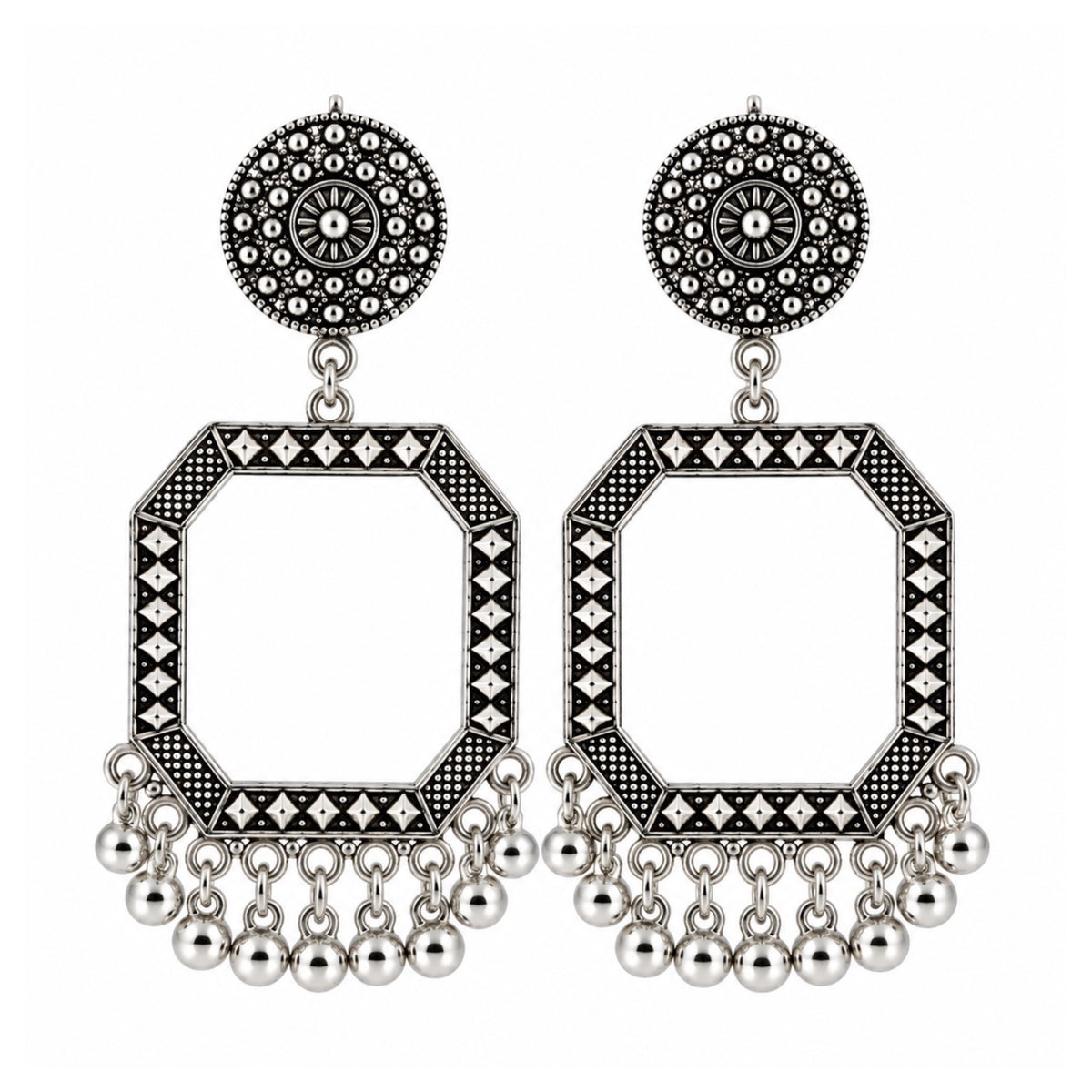 Resin Jhumka Earrings Bezel - J95