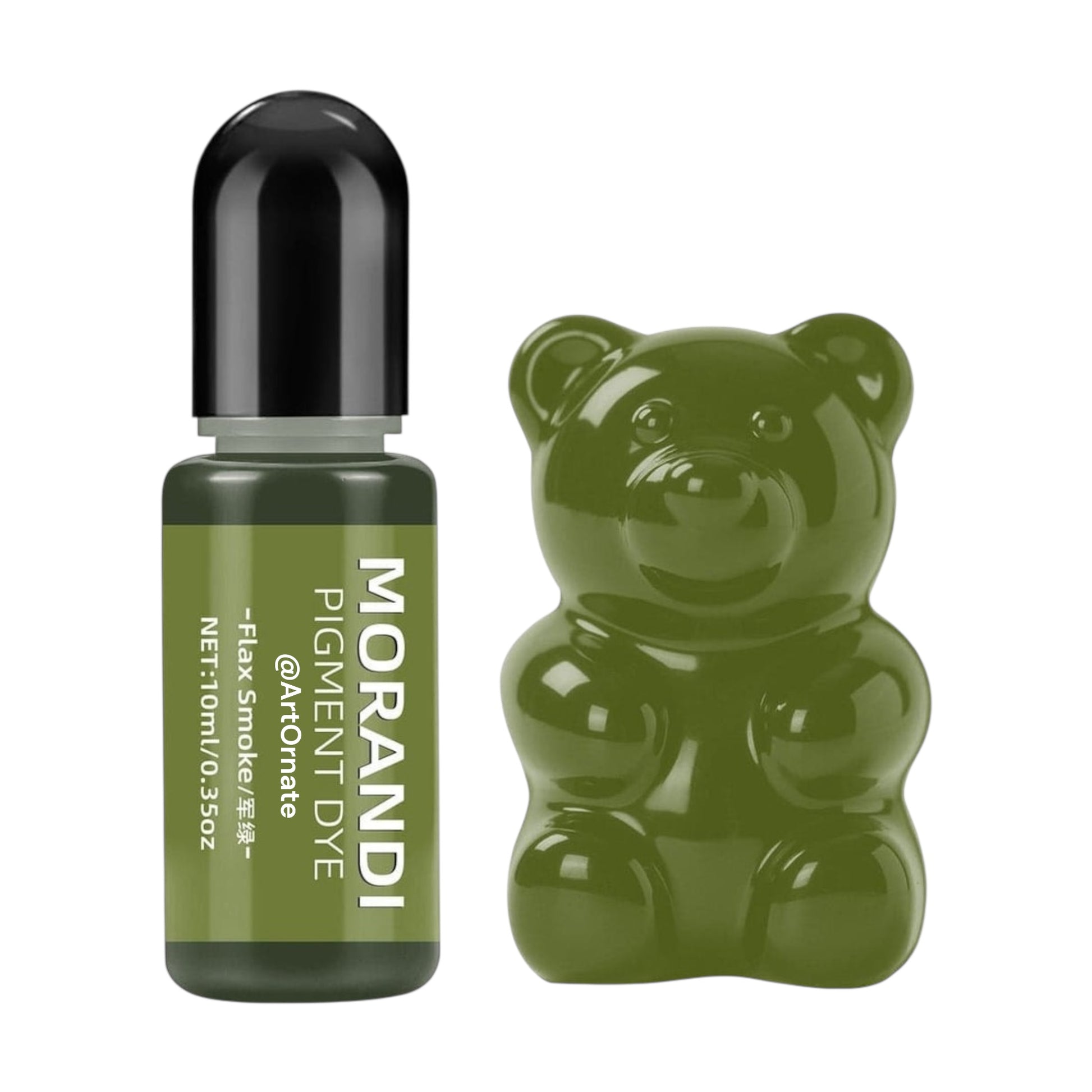 Morandi flax smoke opaque resin pigment dye for epoxy and UV resin, ideal for resin jewellery, coasters, trays, and artistic DIY resin projects in India