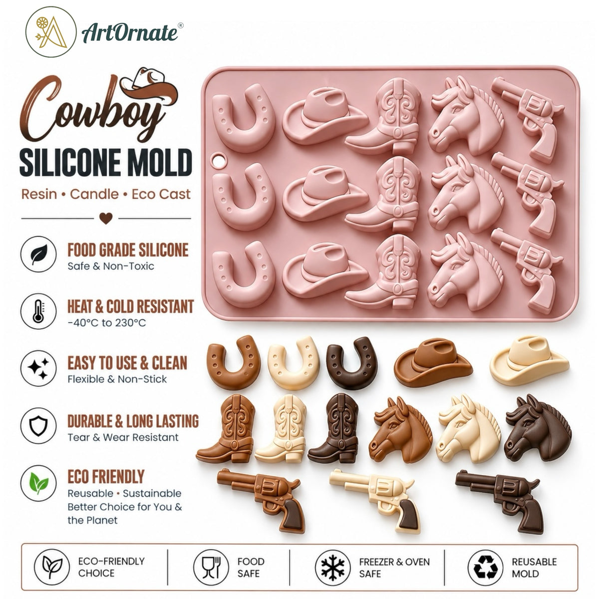 Cowboy Silicone Mould