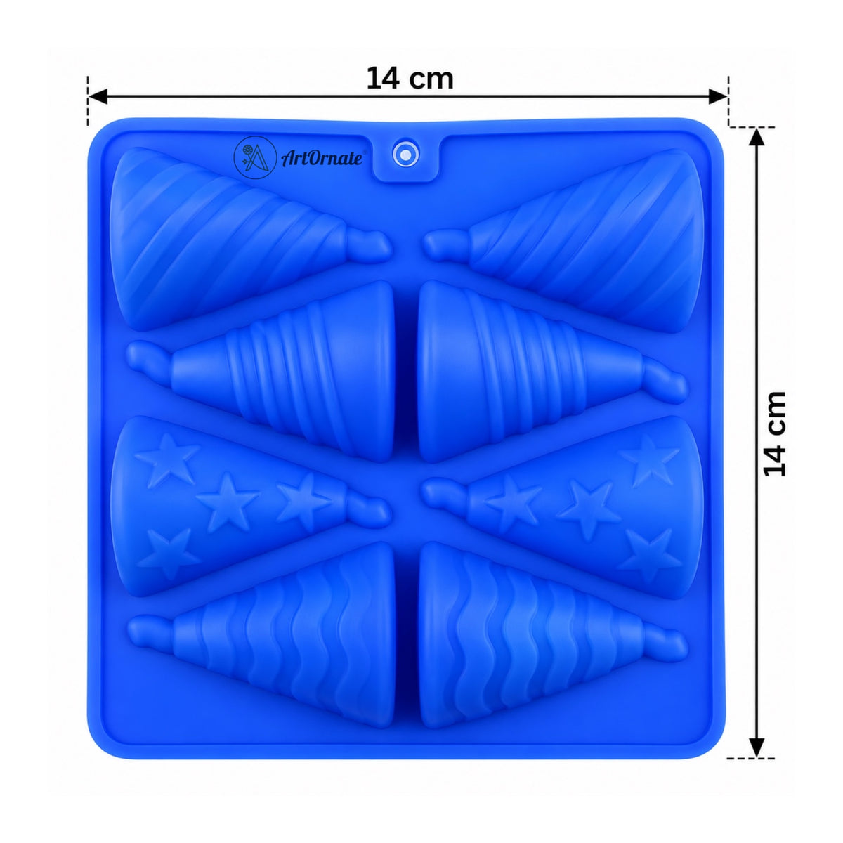 Anar festive silicone mould detail for candles and casting by ArtOrnate