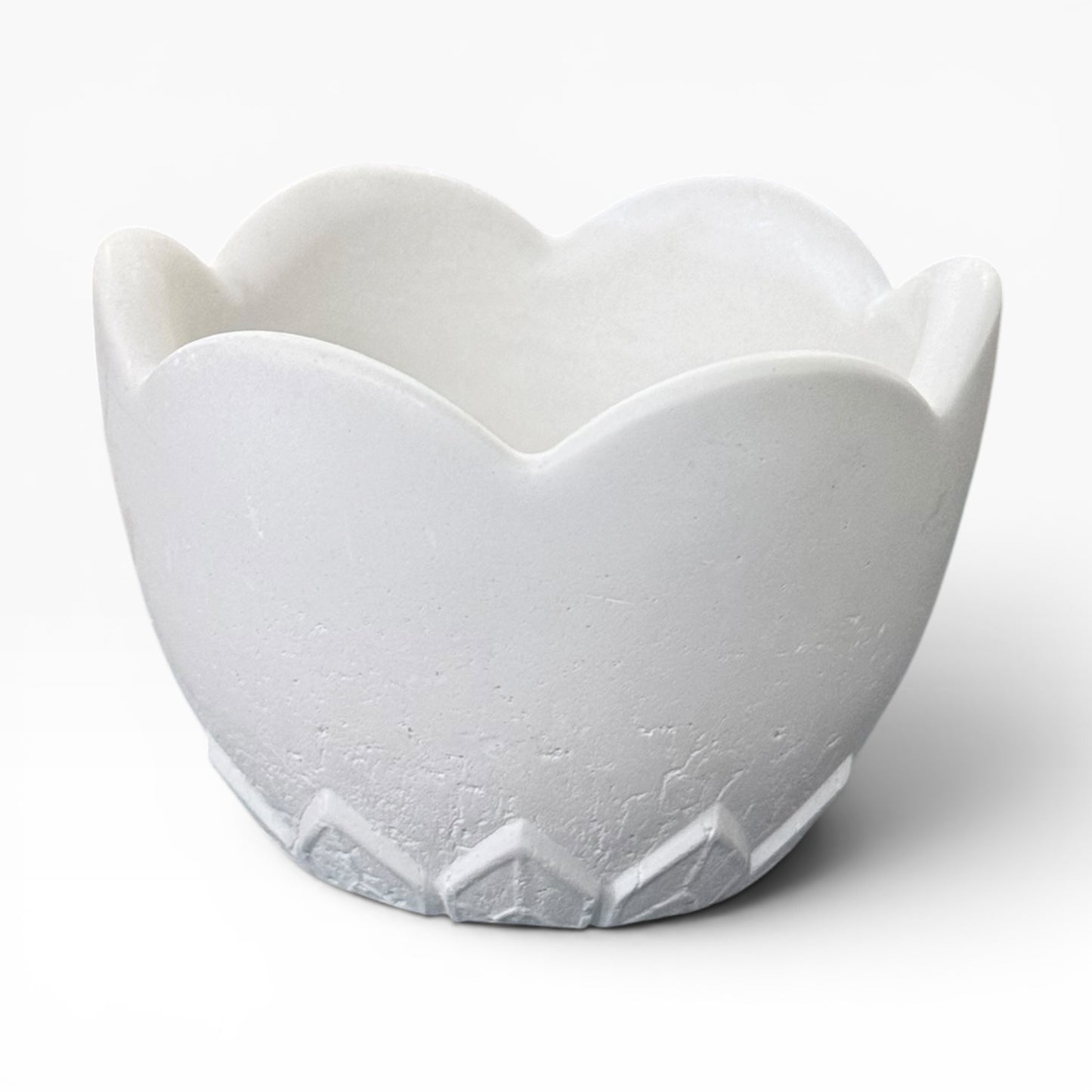 Flower Concrete Candle Jar