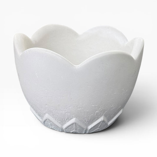 Flower Concrete Candle Jar