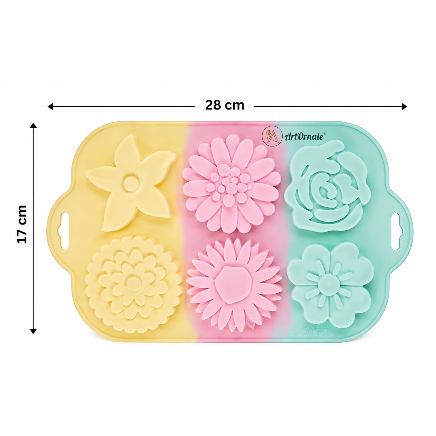 Assorted Flowers Silicone Mould