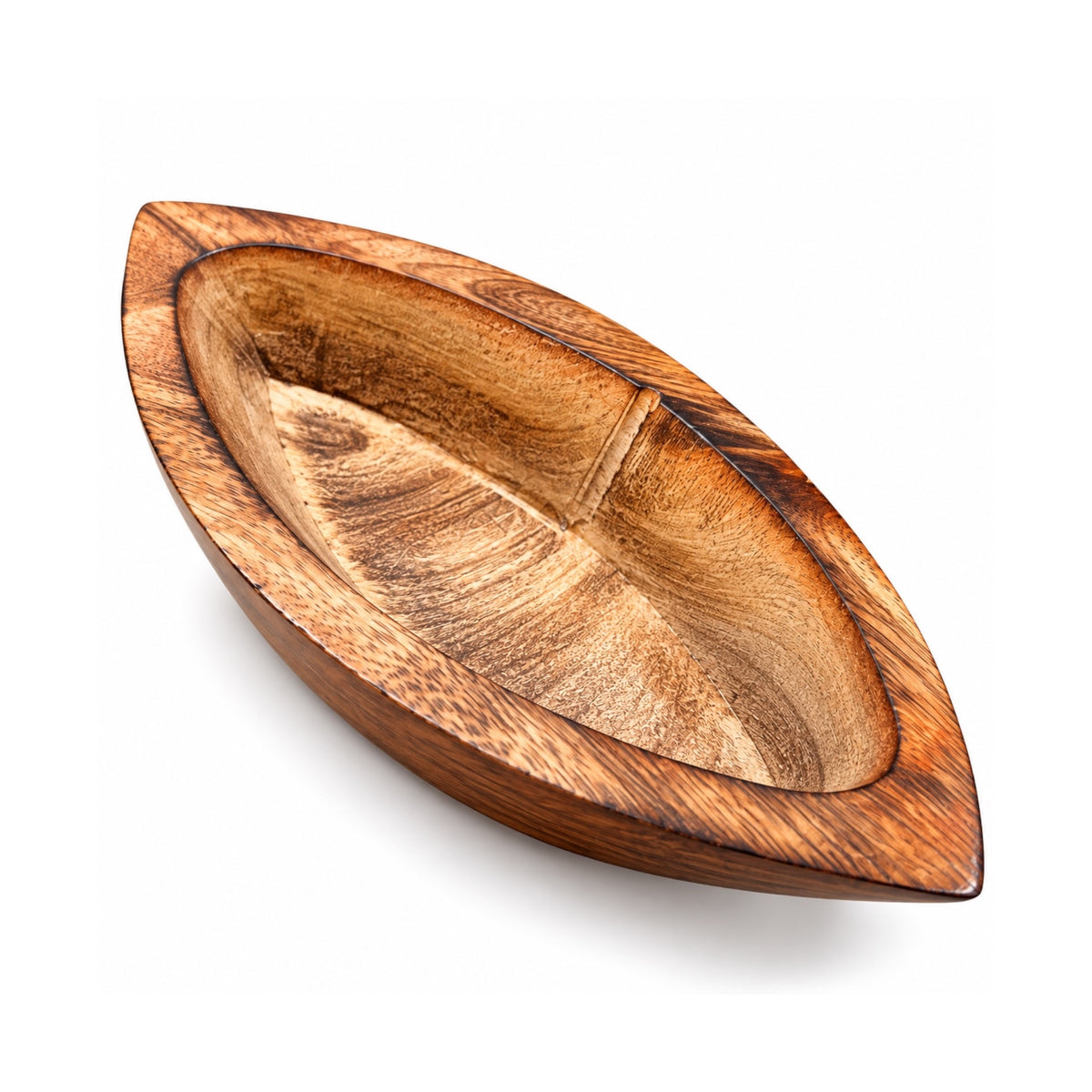 Boat Wooden Candle Bowl