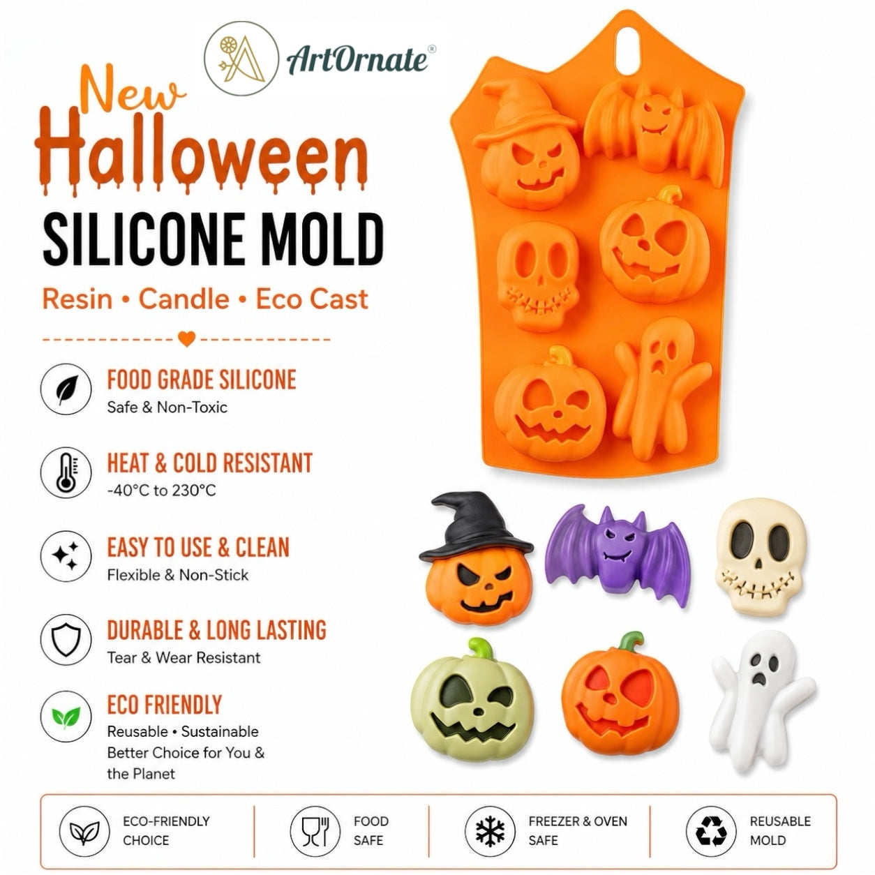 New Halloween Silicone Mould