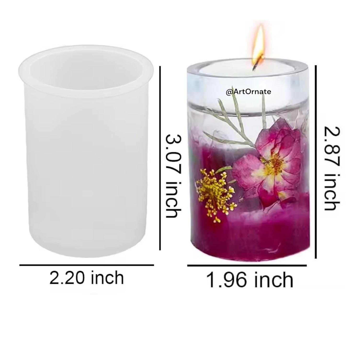 Pillar Candle Silicone Mould - Large