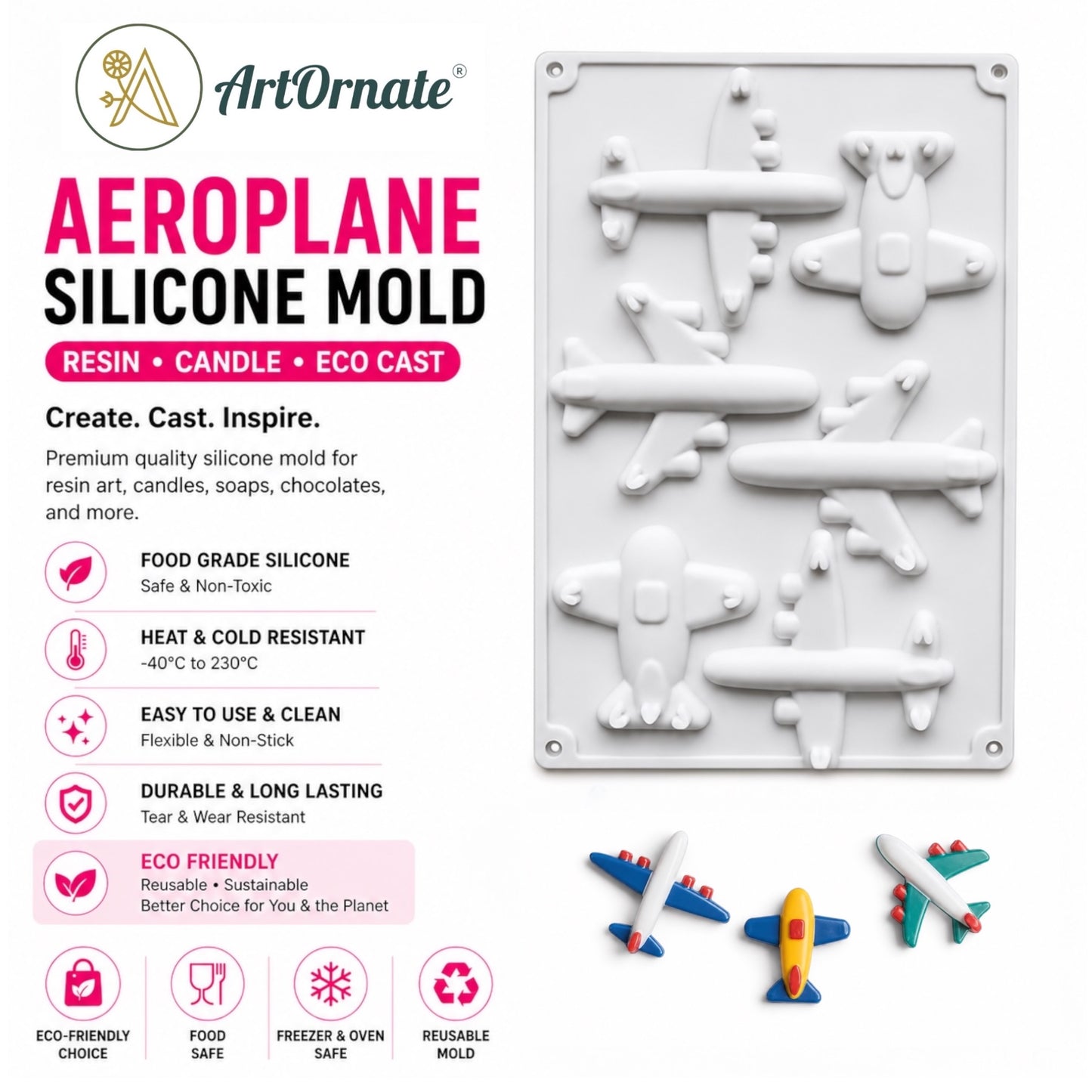 Aeroplane Silicone Mould