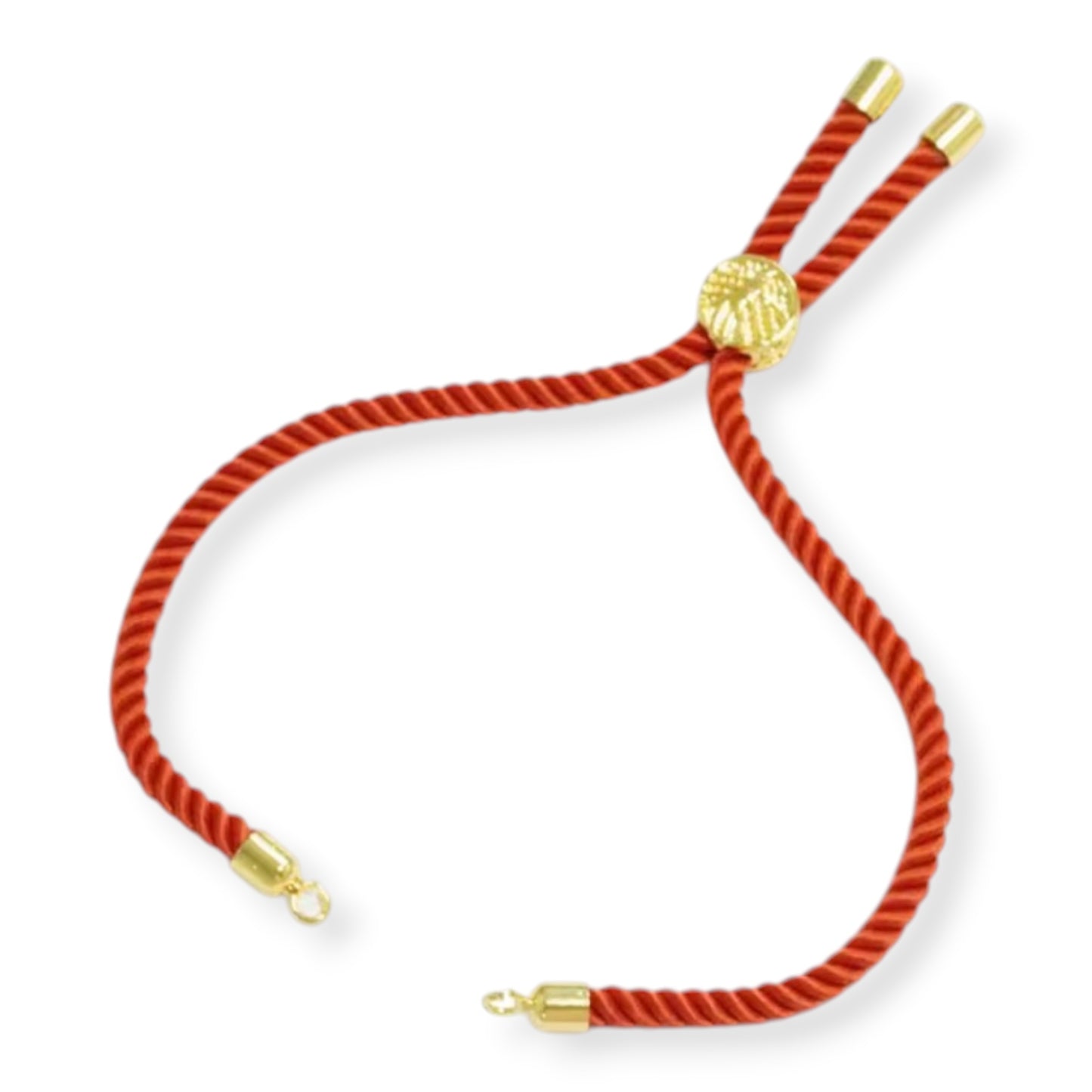 Designer Rakhi thread chain with a personalized initial charm, perfect for long-distance gifting.