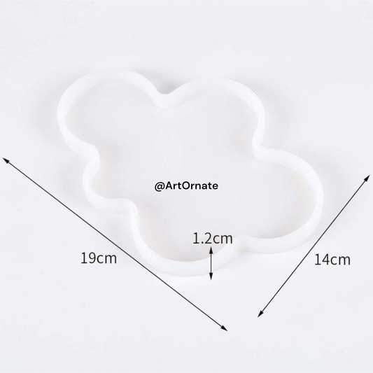 Cloud tray silicone mould for epoxy resin art, jesmonite, eco cast concrete art tray making for resin artists in Ahmedabad Gujarat India