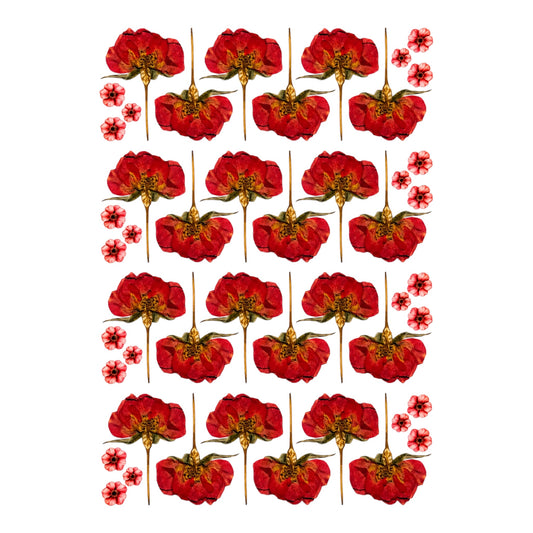 Rose UV DTF Sticker (UV072)