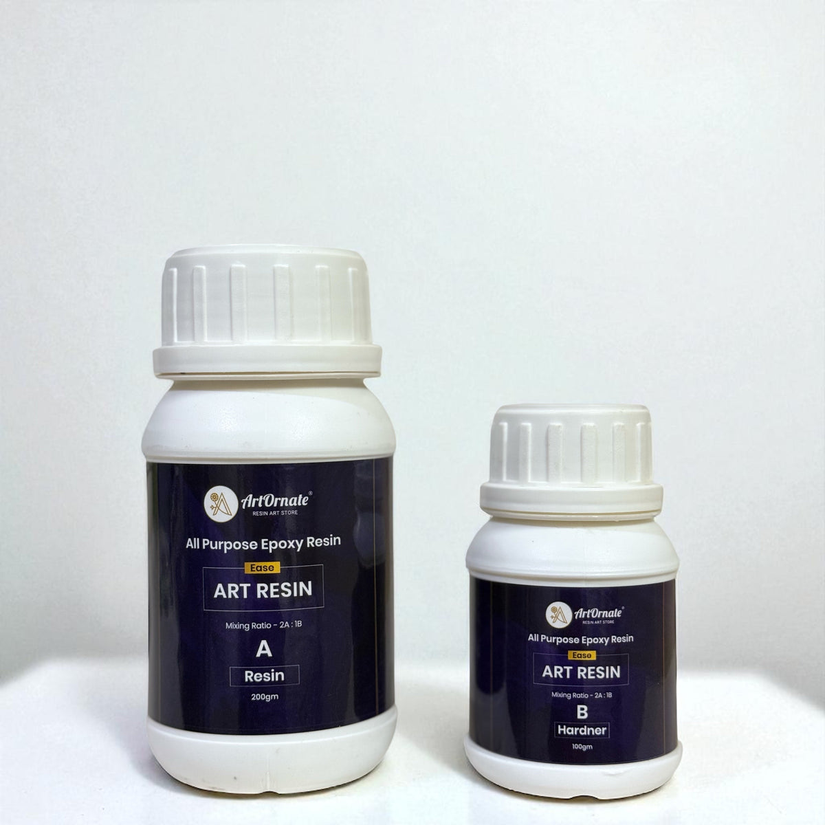Ease Art Resin 2:1 crystal clear epoxy resin for jewellery, photo frames, clocks and silicone mould projects in India