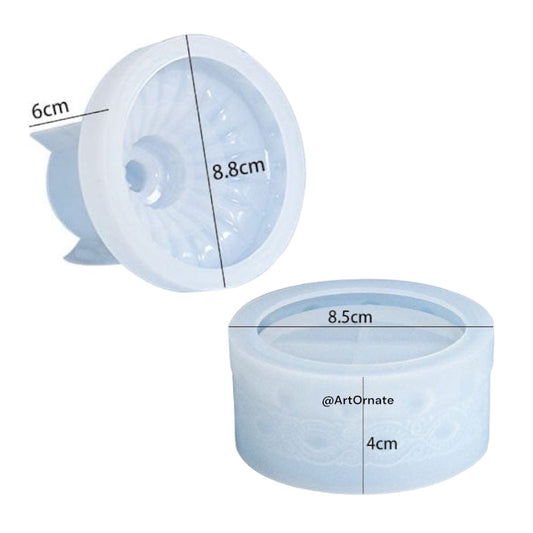 Storage Jar | Box Silicone Mould (SM0446)