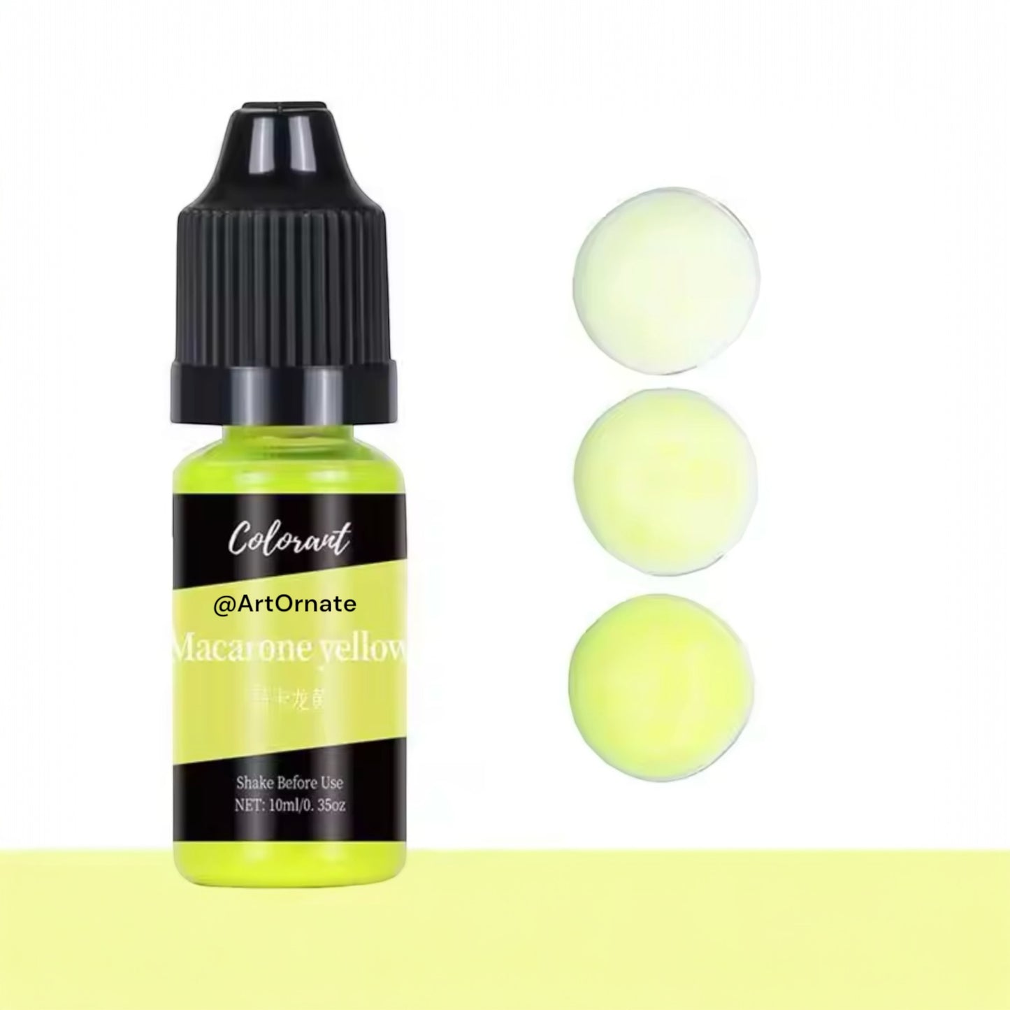 Macaron Yellow Pigment for Candle, Soap & Silicone Mould Crafts – Vibrant & Long-Lasting Colours