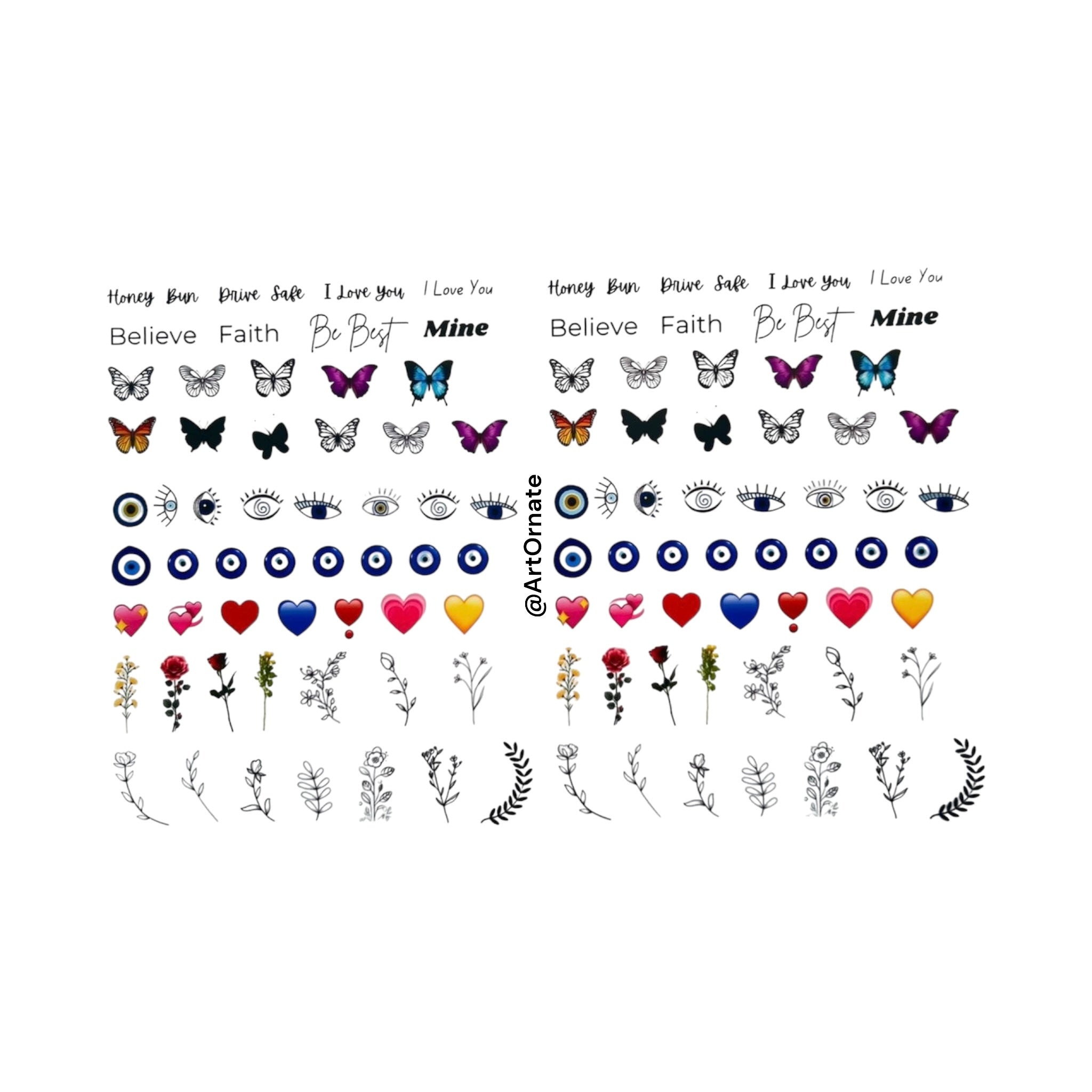 Key Colour Insert Mix Colour Insert Sheet (CIS10) – ArtOrnate