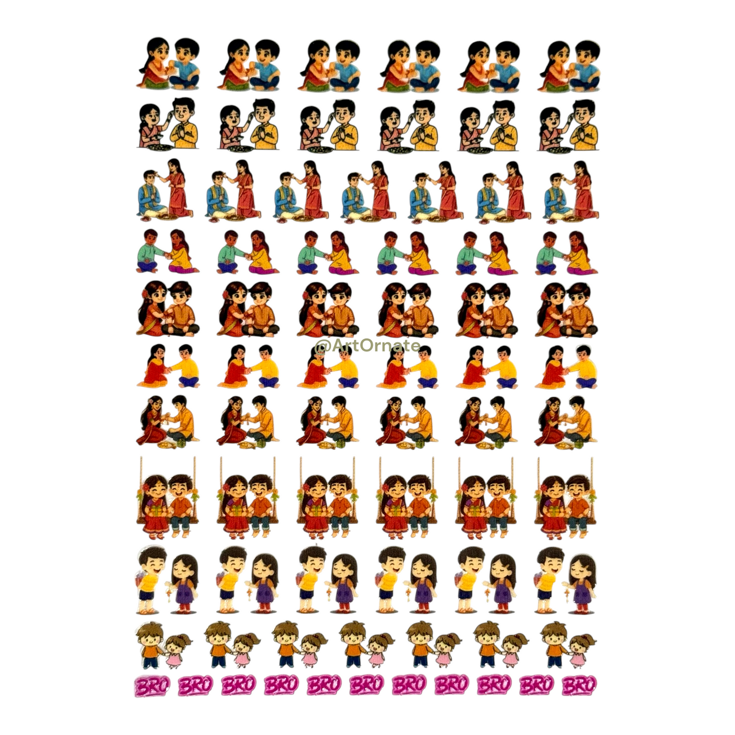 Rakhi UV DTF Sticker (UV050)