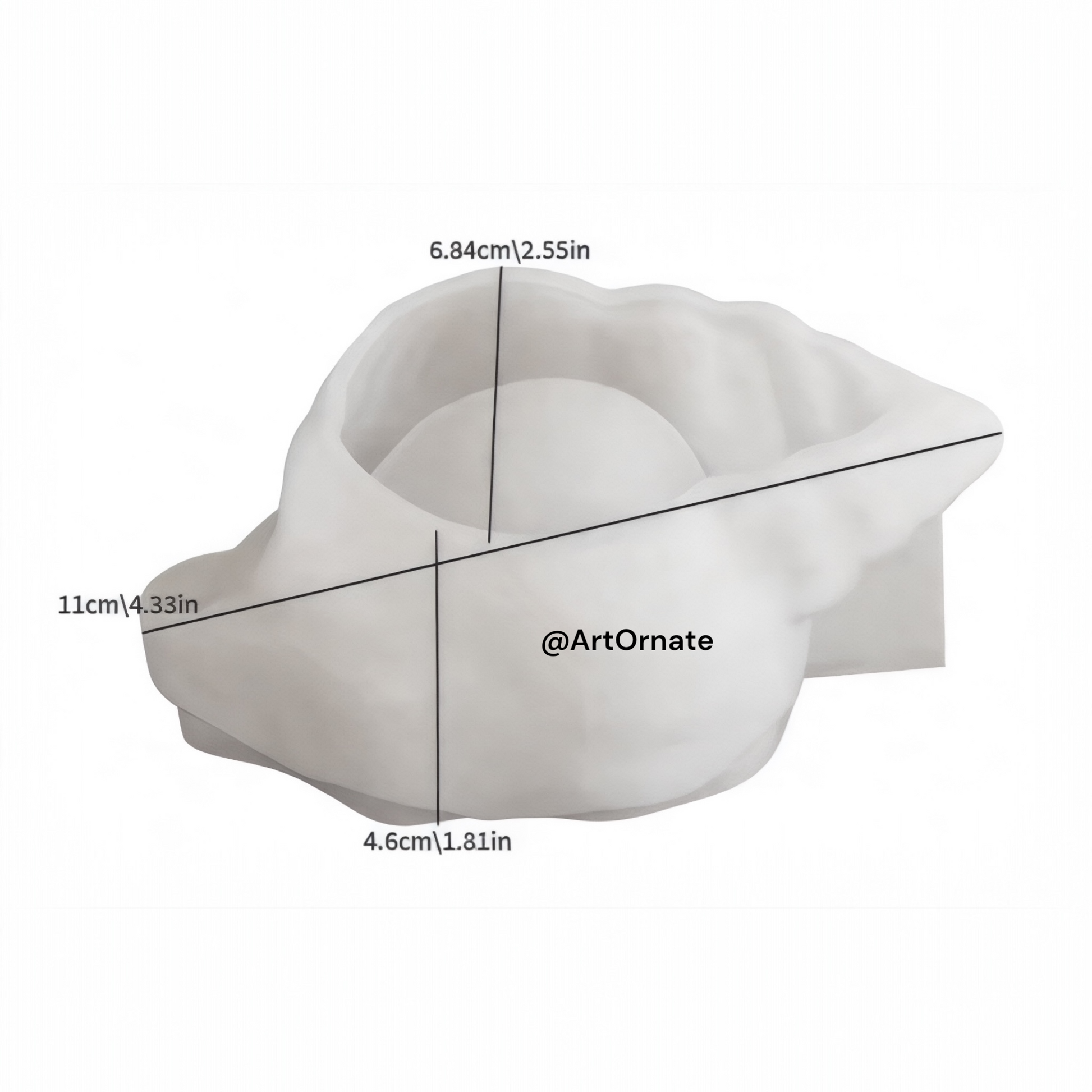 Spiral Conch Shell Candle Silicone Mould