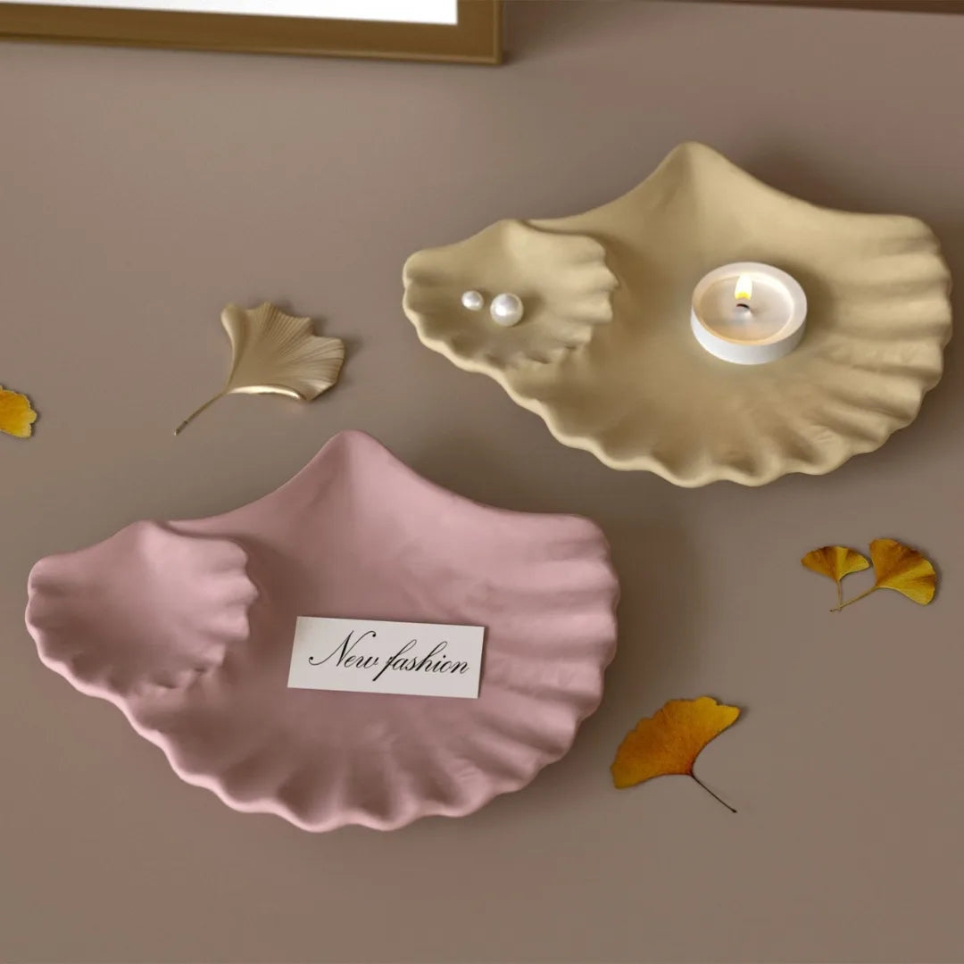 Dual leaf platter resin and cement silicone mould, smooth finish mould for eco cast, jesmonite and epoxy resin in India