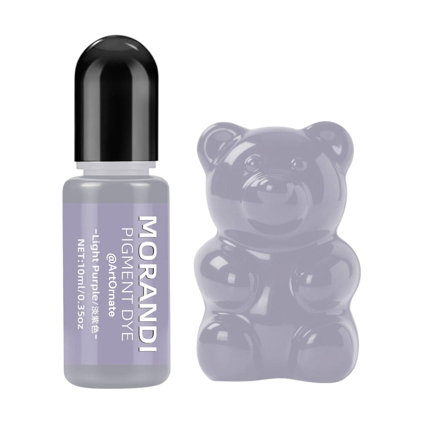 Morandi light purple opaque resin pigment dye for epoxy and UV resin, perfect for resin jewellery, coasters, trays, keychains, and DIY resin art projects across India