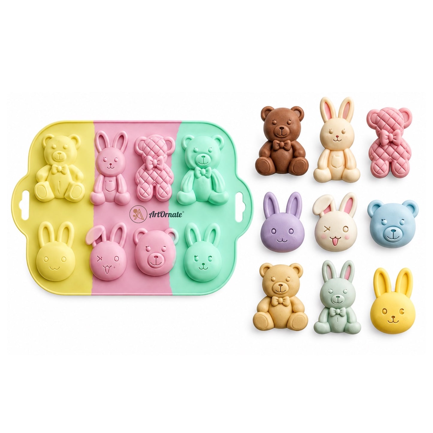 Cute Teddy Silicone Mould