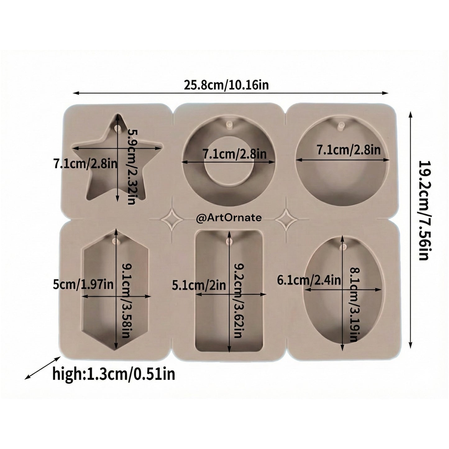 Flexible, non-toxic DIY silicone mould for crafting aromatherapy wax melts or floral-decorated aroma plaster sachets.
